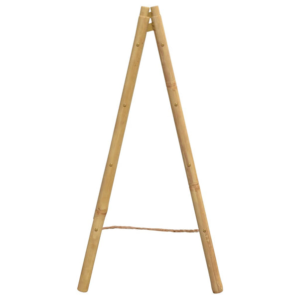 Vidaxl Double Towel Ladder With 4 Rungs 90X50x100 Cm Bamboo Towel Racks