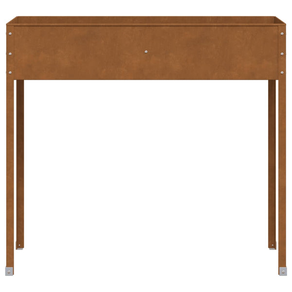 Vidaxl Garden Planter 100.5X40.5X90 Cm Weathering Steel Planters & Vases