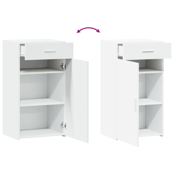 Vidaxl Sideboard White 50X42.5X93 Cm Engineered Wood Sideboards & Buffets
