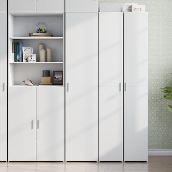 Vidaxl Highboard White 40X42.5X185 Cm Engineered Wood Sideboards & Buffets