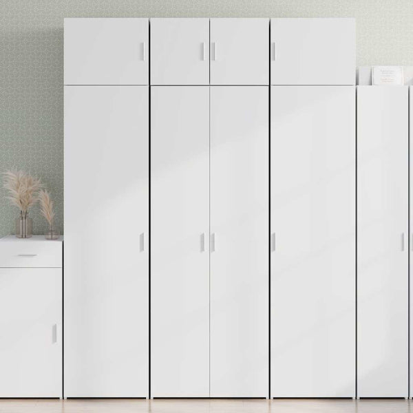 Vidaxl Highboard White 70X42.5X185 Cm Engineered Wood Sideboards & Buffets