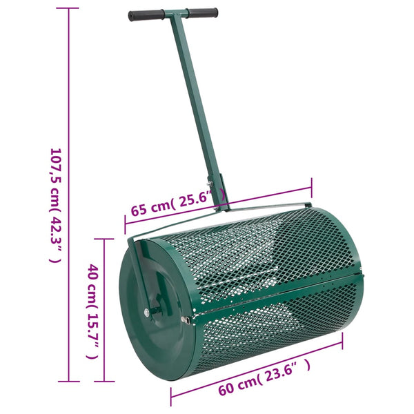 Compost Spreader Green 40X60 Cm Steel Garden Compost Bins