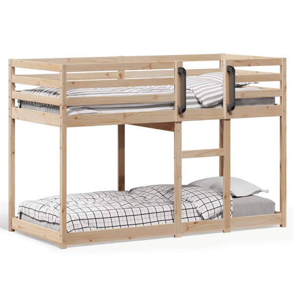 Vidaxl Bunk Bed Without Mattress 92X187 Cm Single Solid Wood Pine Single Bed Frames