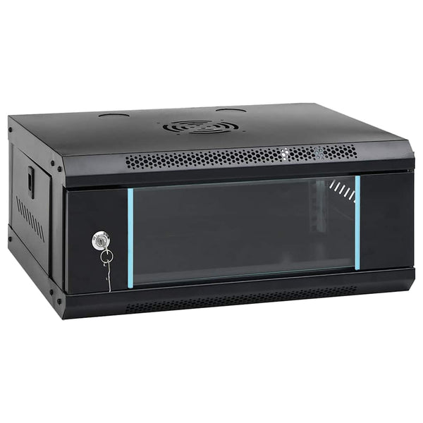 Vidaxl 4U Wall Mounted Network Cabinet 19" Ip20 53X40x21 Cm Rackmount Cabinets & Frames