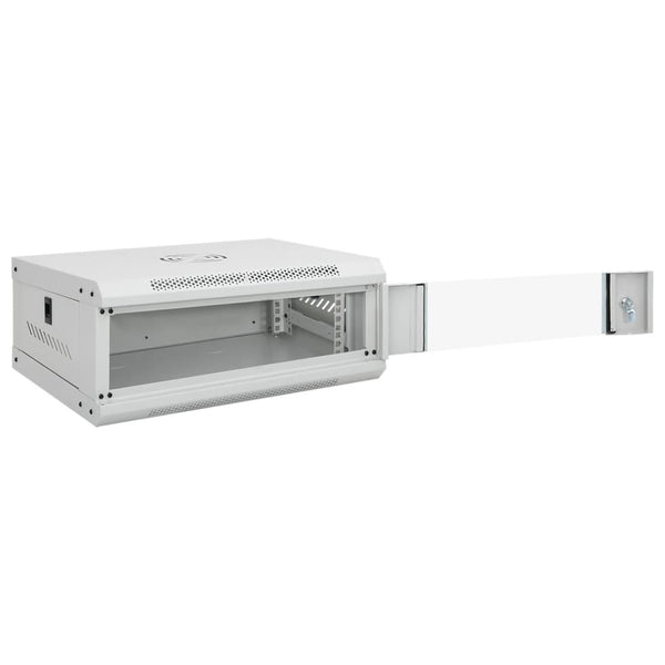 Vidaxl 4U Wall Mounted Network Cabinet 19" Ip20 53X40x21 Cm Rackmount Cabinets & Frames