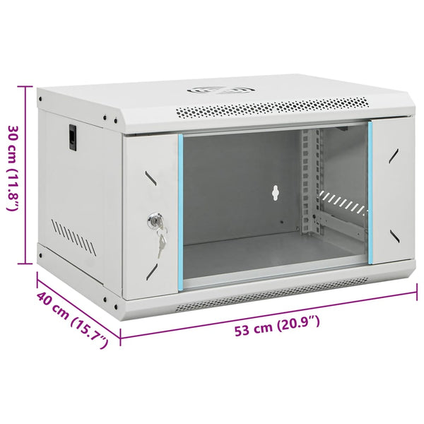 6U Wall Mounted Network Cabinet 19" Ip20 53X40x30 Cm Other Ent. Networking Racks