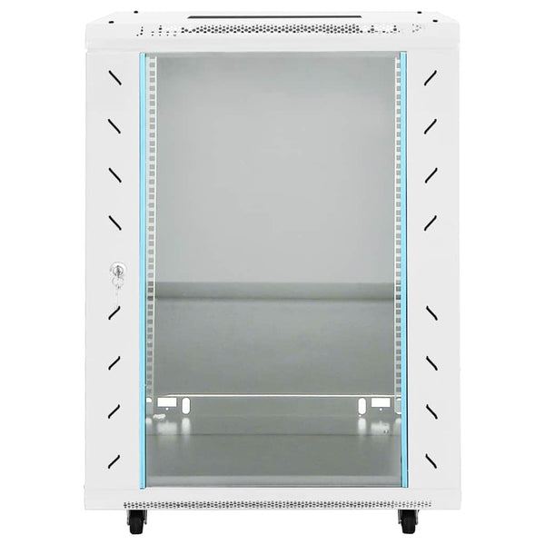 Vidaxl 15U Network Cabinet With Swivel Feet 19" Ip20 60X45x86 Cm Rackmount Cabinets & Frames