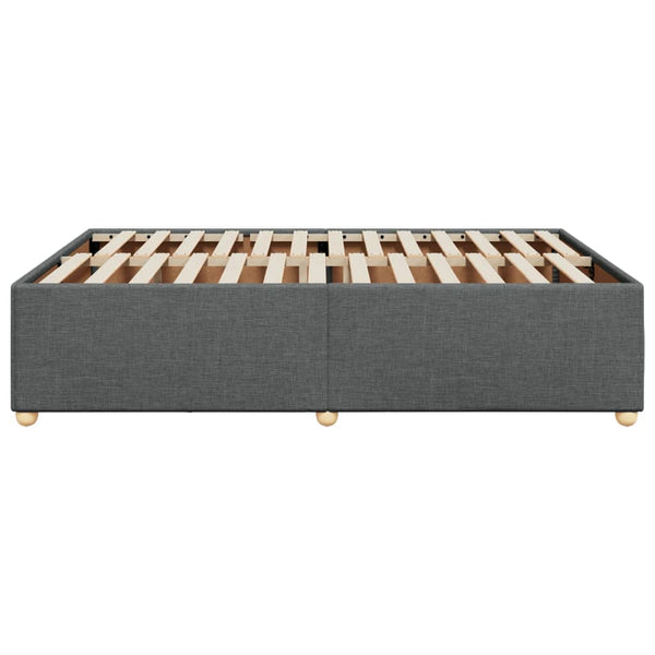 Vidaxl Bed Frame Without Mattress Dark Grey Queen Fabric Queen Bed Frames