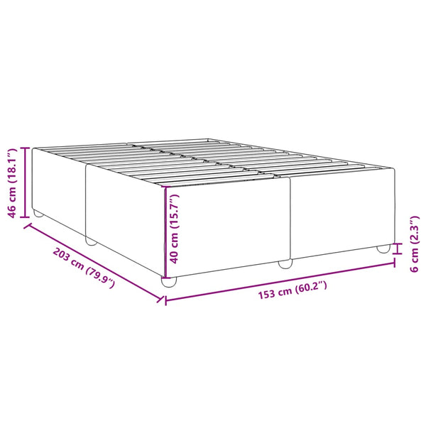 Vidaxl Bed Frame Without Mattress Dark Grey Queen Fabric Queen Bed Frames