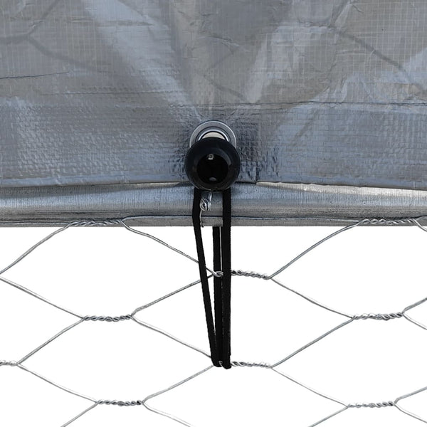 Galvanised Steel Dog Cage With Roof And Door 285 X 195 230 Cm Dog Kennels