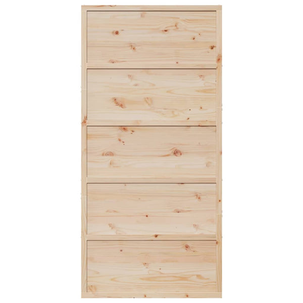 Vidaxl Barn Door 100X208 Cm Solid Wood Pine Barn Doors