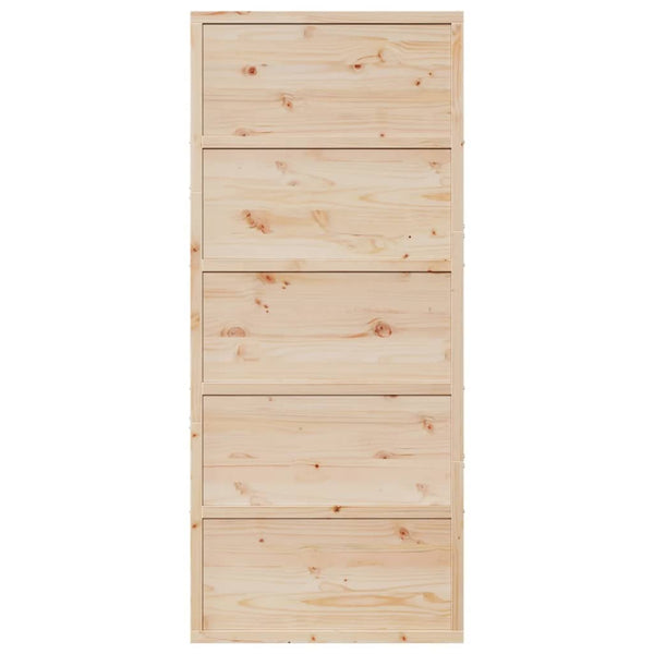 Vidaxl Barn Door 90X208 Cm Solid Wood Pine Barn Doors