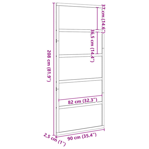 Vidaxl Barn Door 90X208 Cm Solid Wood Pine Barn Doors