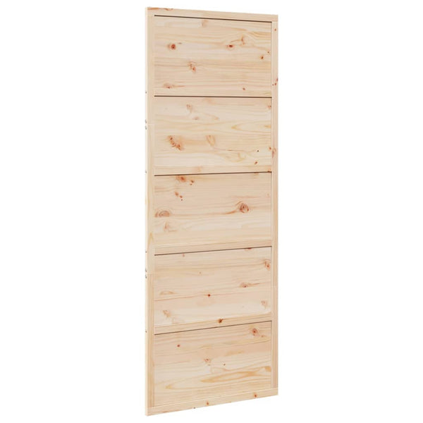 Vidaxl Barn Door 80X208 Cm Solid Wood Pine Barn Doors
