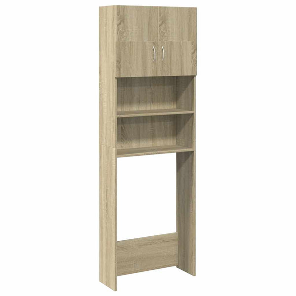 Vidaxl Washing Machine Cabinet Sonoma Oak 64X25.5X190 Cm Engineered Wood Cabinets & Cupboards