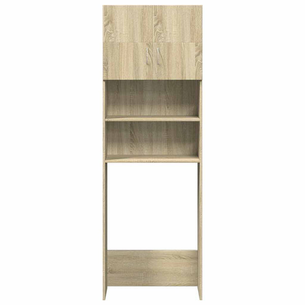 Vidaxl Washing Machine Cabinet Sonoma Oak 64X25.5X190 Cm Engineered Wood Cabinets & Cupboards