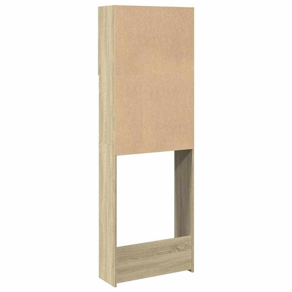 Vidaxl Washing Machine Cabinet Sonoma Oak 64X25.5X190 Cm Engineered Wood Cabinets & Cupboards