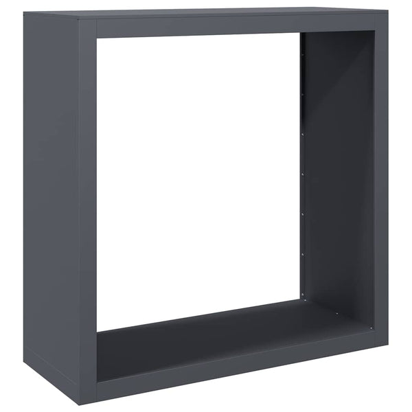 Vidaxl Firewood Rack Anthracite 100X40x100 Cm Steel Firewood Racks