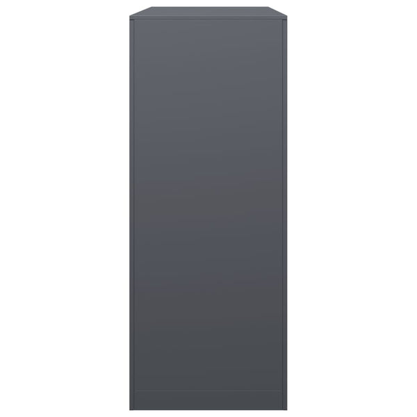 Vidaxl Firewood Rack Anthracite 100X40x100 Cm Steel Firewood Racks