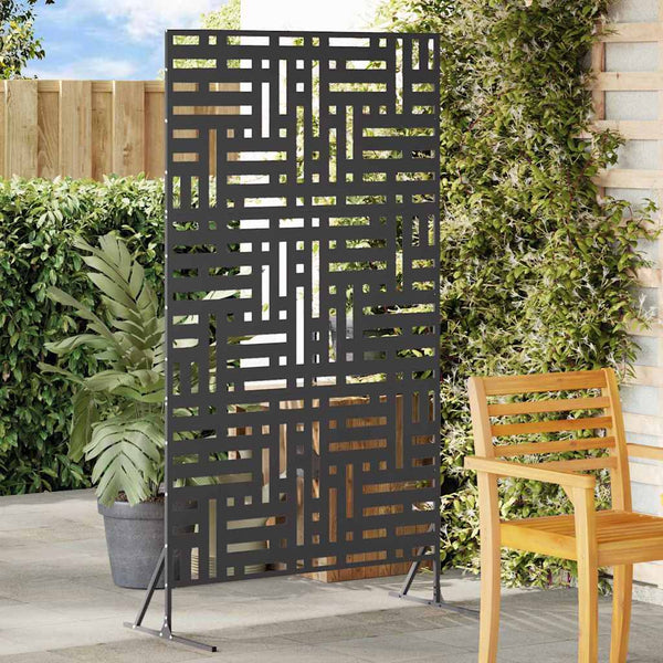 Vidaxl Privacy Screen Black 100 X 50 180 Cm Steel Garden Privacy Screens