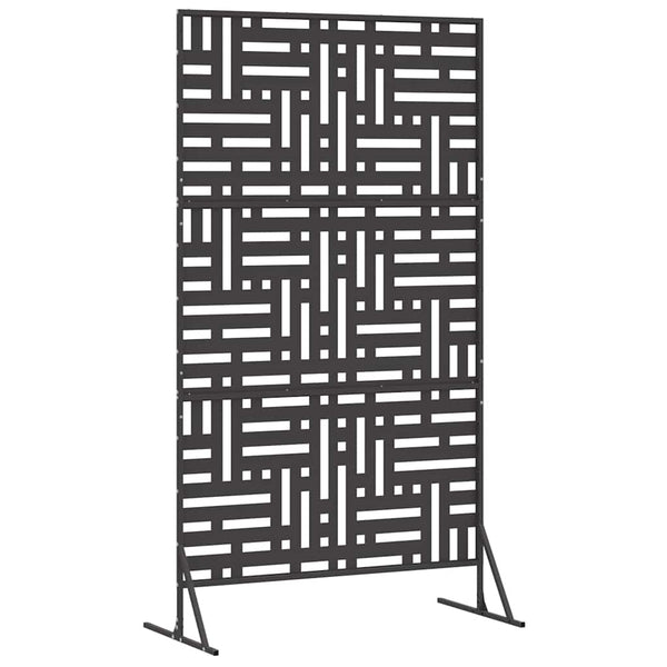 Vidaxl Privacy Screen Black 100 X 50 180 Cm Steel Garden Privacy Screens