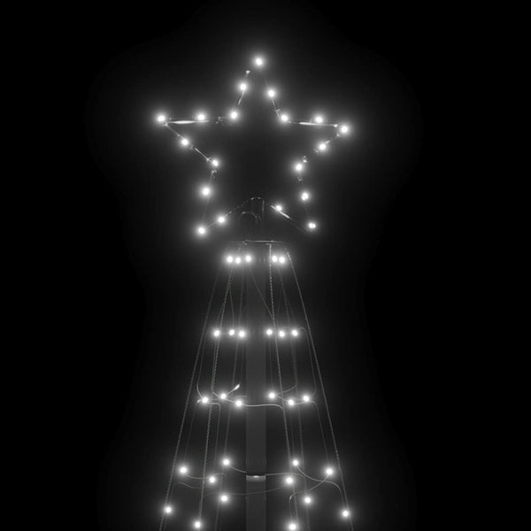 Vidaxl Led Christmas Tree With Spikes 220 Leds Cold White 180 Cm Seasonal Decorations