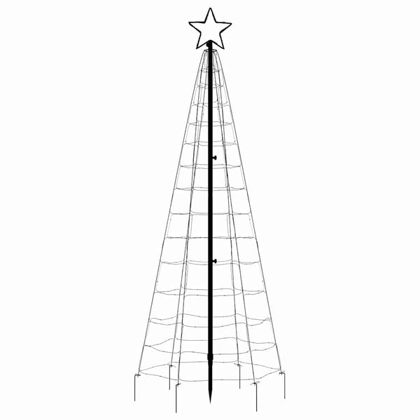Vidaxl Led Christmas Tree With Spikes 220 Leds Cold White 180 Cm Seasonal Decorations
