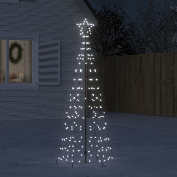 Vidaxl Led Christmas Tree With Spikes 220 Leds Cold White 180 Cm Seasonal Decorations