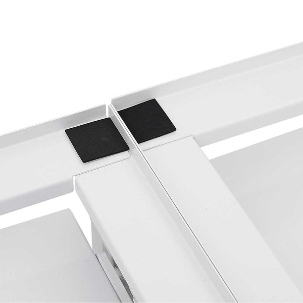 Vidaxl Double Washing Machine Pedestal With Pull Out Shelves White Washing Machines
