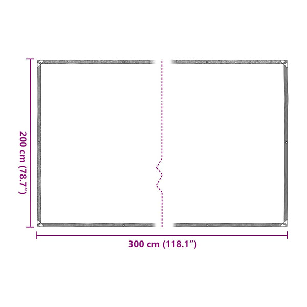 Vidaxl Clear Tarpaulin With Eyelets 2X3 M Polyethylene Tarps