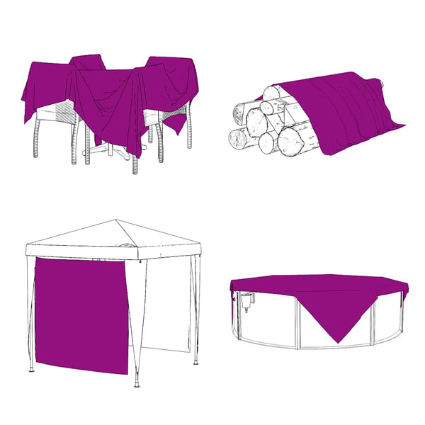 Vidaxl Clear Tarpaulin With Eyelets 2X3 M Polyethylene Tarps