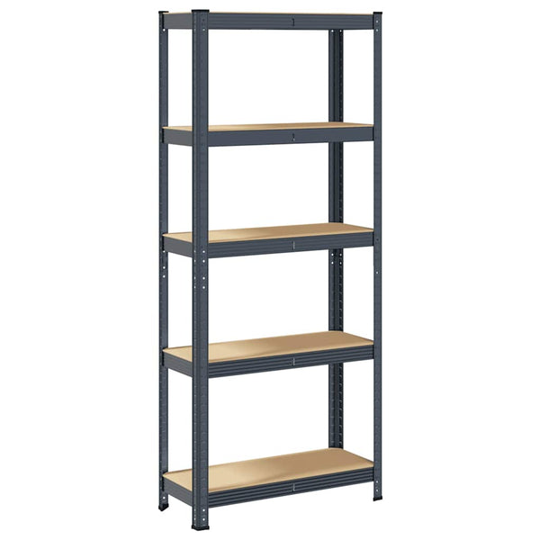 Vidaxl 5 Layer Storage Shelf Anthracite Steel&Engineered Wood Tool Shelving & Racking Systems
