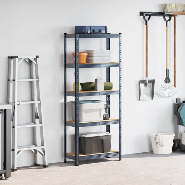 Vidaxl 5 Layer Storage Shelf Anthracite Steel&Engineered Wood Tool Shelving & Racking Systems