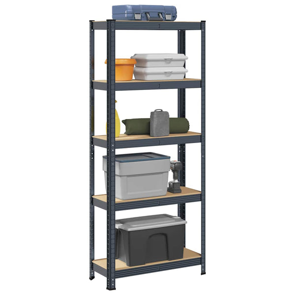 Vidaxl 5 Layer Storage Shelf Anthracite Steel&Engineered Wood Tool Shelving & Racking Systems