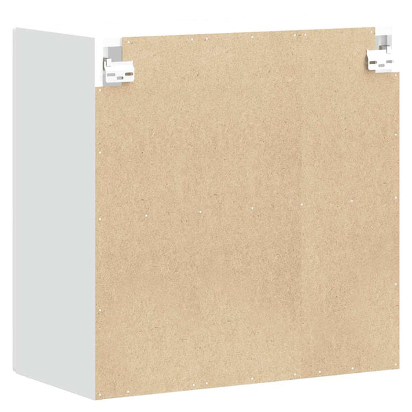 Vidaxl Kitchen Wall Cabinet With Glass Door Kalmar White Engineered Wood Cabinets & Cupboards
