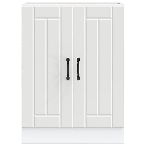 Vidaxl Sink Base Cabinet Lucca White Engineered Wood Bathroom Cabinets
