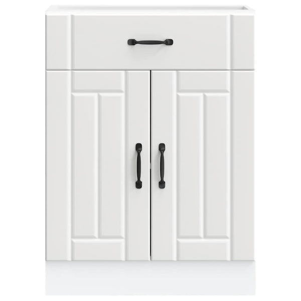 Vidaxl Kitchen Base Cabinet Lucca White Engineered Wood Cabinets & Cupboards