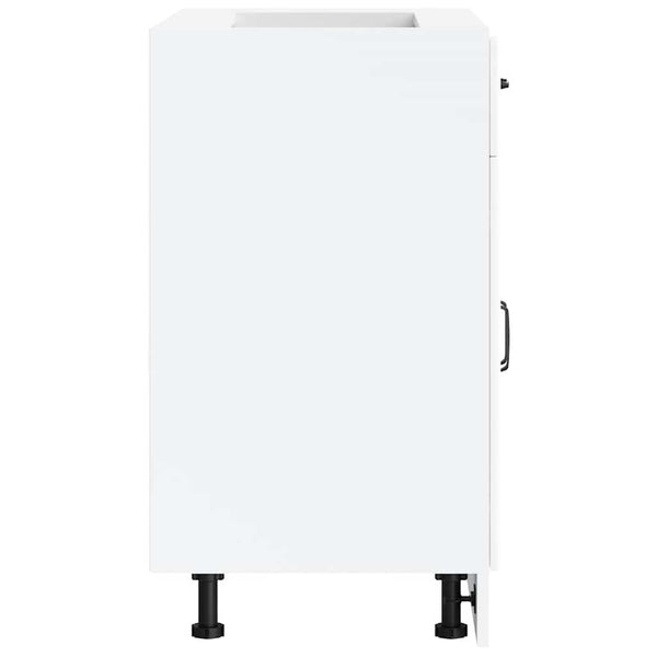Vidaxl Kitchen Base Cabinet Lucca White Engineered Wood Cabinets & Cupboards