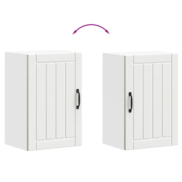 Vidaxl Kitchen Wall Cabinet Lucca White Engineered Wood Cabinets & Cupboards