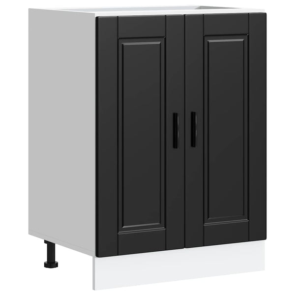 Vidaxl Kitchen Base Cabinet"Porto" Black Engineered Wood Cabinets & Cupboards