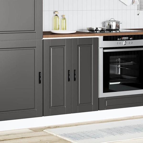 Vidaxl Kitchen Base Cabinet"Porto" Black Engineered Wood Cabinets & Cupboards