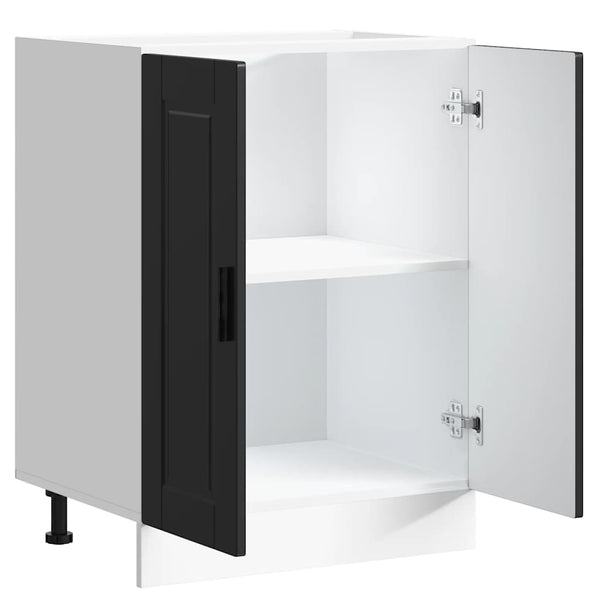 Vidaxl Kitchen Base Cabinet"Porto" Black Engineered Wood Cabinets & Cupboards