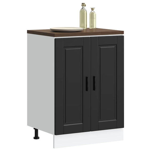 Vidaxl Kitchen Base Cabinet"Porto" Black Engineered Wood Cabinets & Cupboards
