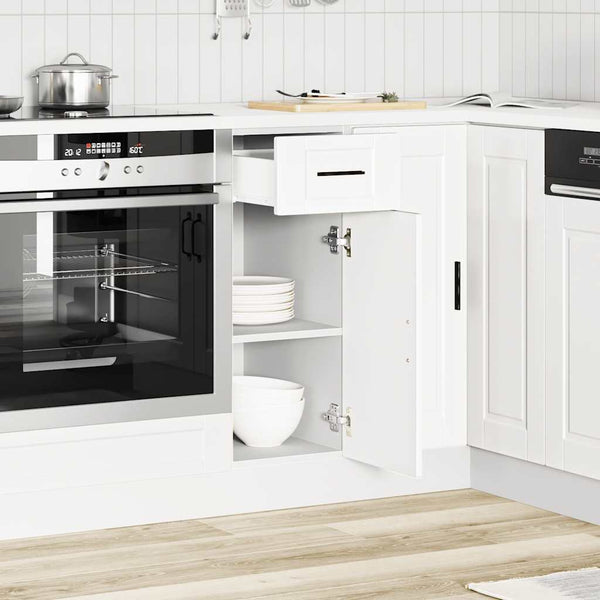 Vidaxl Kitchen Base Cabinetaporto White Engineered Wood Kitchen Cabinet Doors And Fronts