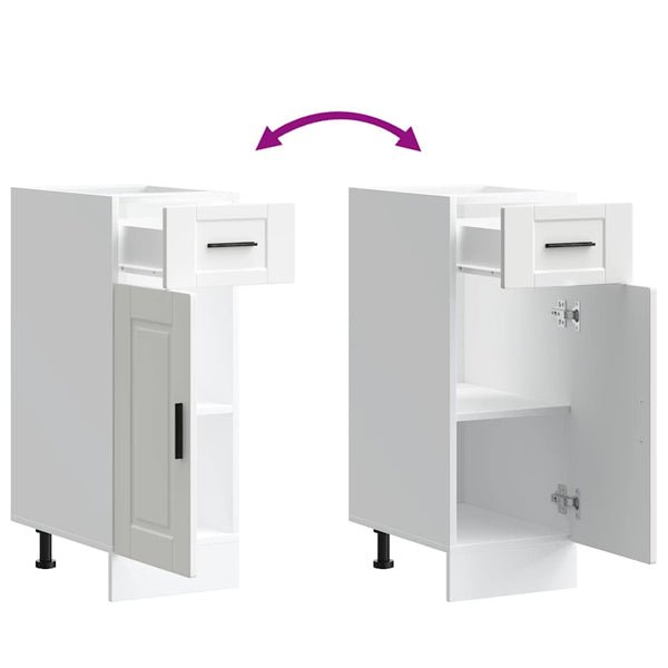 Vidaxl Kitchen Base Cabinetaporto White Engineered Wood Kitchen Cabinet Doors And Fronts