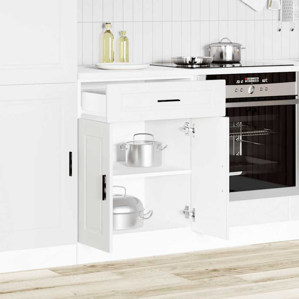 Vidaxl Kitchen Base Cabinetaporto White Engineered Wood Kitchen Cabinet Doors And Fronts