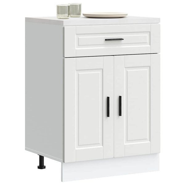 Vidaxl Kitchen Base Cabinetaporto White Engineered Wood Kitchen Cabinet Doors And Fronts