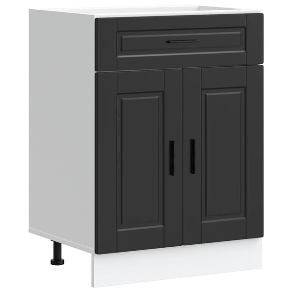 Vidaxl Kitchen Base Cabinet"Porto" Black Engineered Wood Cabinets & Cupboards
