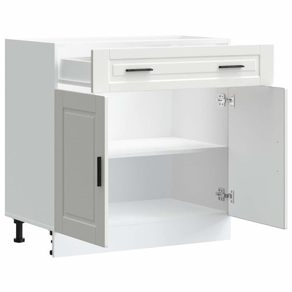 Vidaxl Kitchen Base Cabinetaporto White Engineered Wood Kitchen Cabinet Doors And Fronts