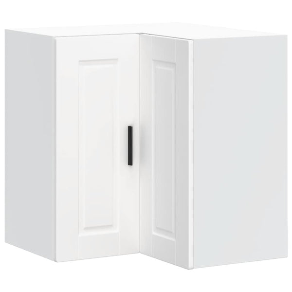 Vidaxl Kitchen Wall Corner Cabinet Porto White Engineered Wood Cabinets & Cupboards